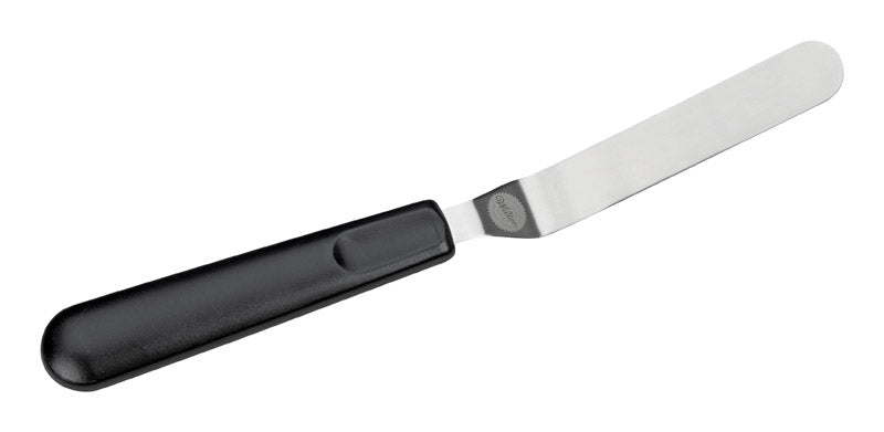 WILTON - Wilton Black/Silver Metal/Plastic Angled Spatula - Case of 3