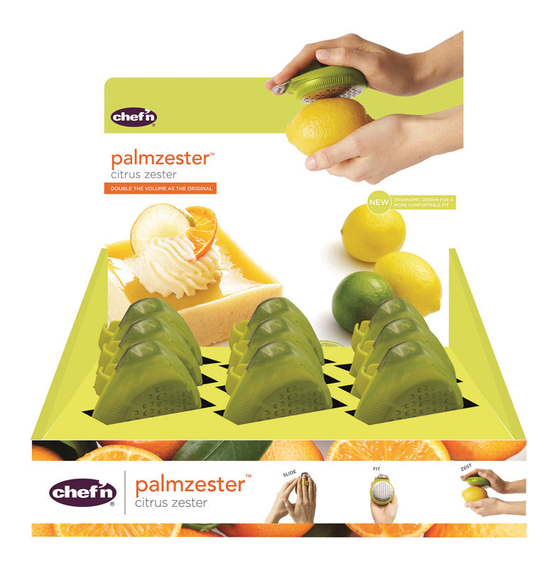 CHEF'N - Chef'n Palmzester Green Plastic Citrus Zester - Case of 9