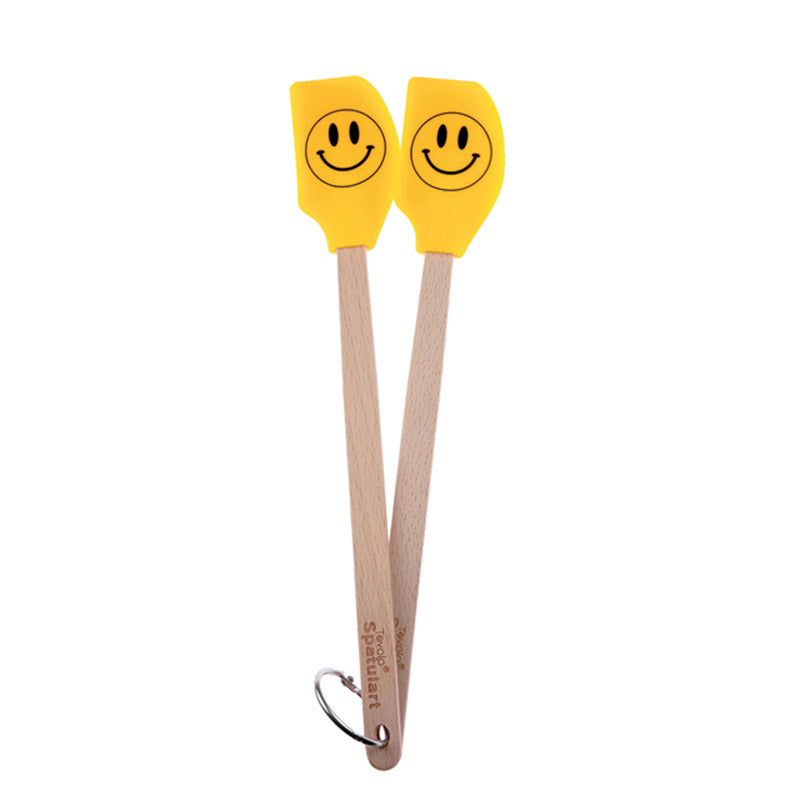 TOVOLO - Tovolo Spatulart Yellow/Black Silicone/Wood Mini Spatula - Case of 6