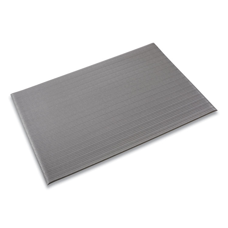 Crown - Ribbed Vinyl Anti-Fatigue Mat, 24 x 36, Gray