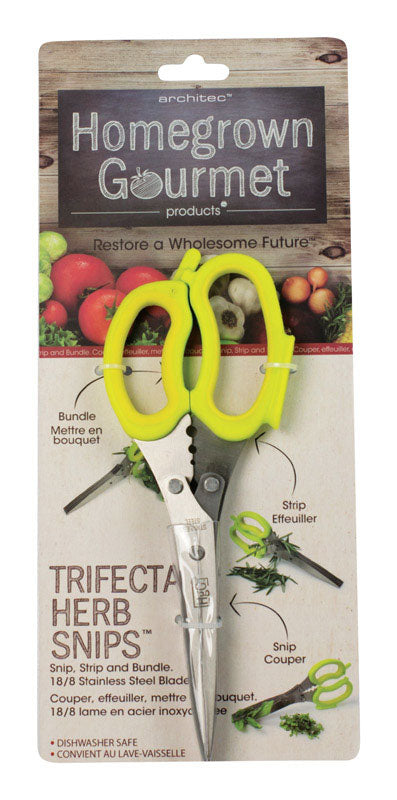 ARCHITEC - Architec Homegrown Gourmet 5914570 Stainless Steel Twin Blade Herb Snips