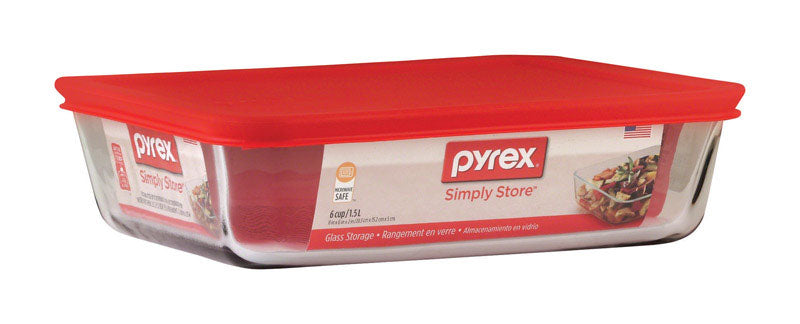 PYREX - Pyrex Simply Store 6 cups Clear Food Storage Container 1 pk - Case of 4