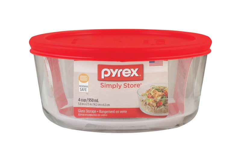 PYREX - Pyrex 4 cups Clear Food Storage Container 1 pk - Case of 4