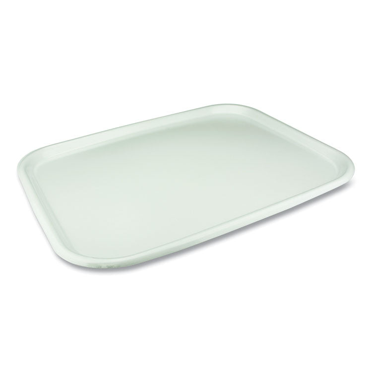 Pactiv Evergreen - Laminated Foam Serving Tray, 1-Compartment, 18 x 14 x 0.91, White, 100/Carton