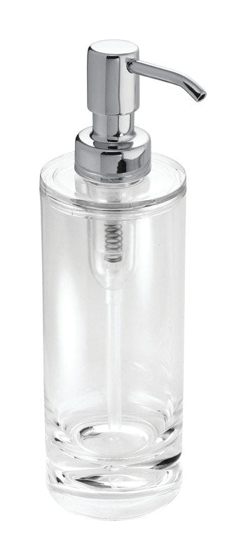 IDESIGN - iDesign Eva Chrome Clear/Silver Acrylic Soap Pump