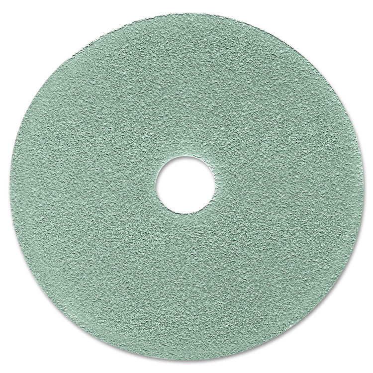 3M - Ultra High-Speed Floor Burnishing Pads 3100, 19" Diameter, Aqua, 5/Carton