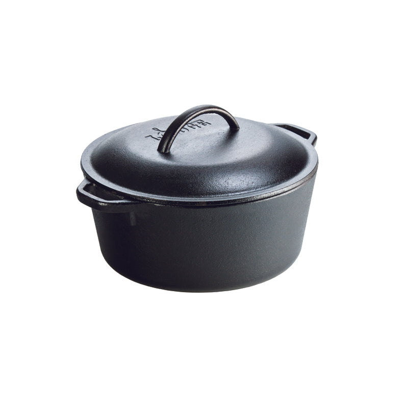 LODGE - Lodge Cast Iron Dutch Oven 10 in. 5 qt Black