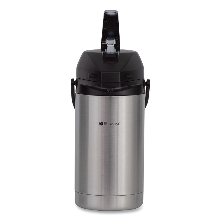 BUNN - 3 Liter Lever Action Airpot, Stainless Steel/Black