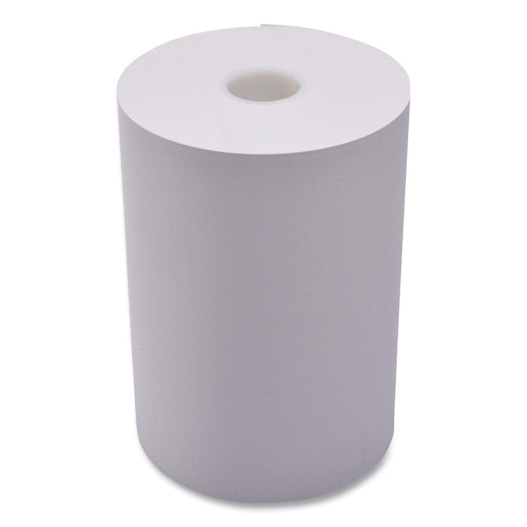 Iconex - Impact Bond Paper Rolls, 1-Ply, 3.25" x 243 ft, White, 4/Pack