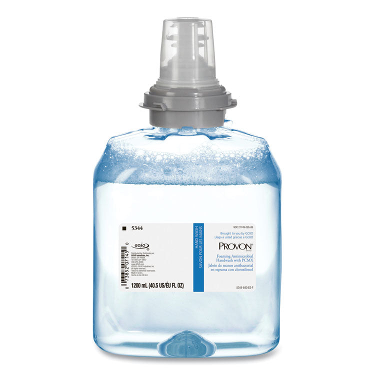 PROVON - Foaming Antimicrobial Handwash with PCMX, For TFX Dispenser, Floral, 1,200 mL Refill, 2/Carton