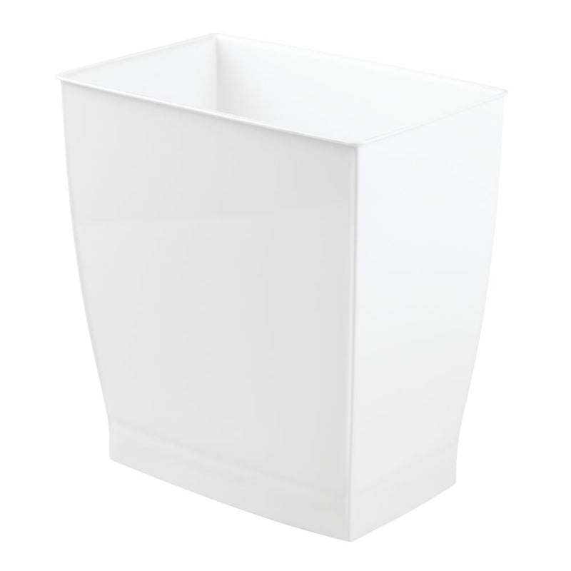 IDESIGN - iDesign Mono White Plastic Rectangular Wastebasket