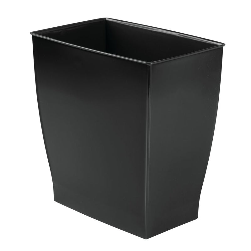 IDESIGN - iDesign Mono Black Plastic Rectangular Wastebasket