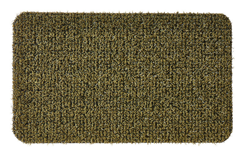 GRASSWORX - GrassWorx Flair Medium 30 in. L X 18 in. W Urban Green AstroTurf Door Mat
