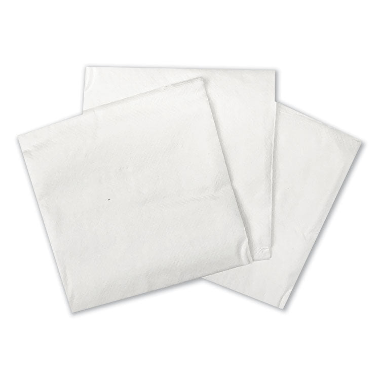 GEN - Cocktail Napkins, 1-Ply, 9w x 9d, White, 500/Pack, 8 Packs/Carton