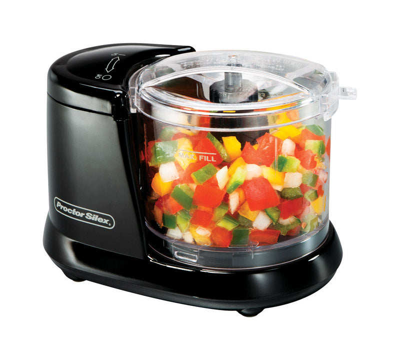 PROCTOR SILEX - Proctor Silex Matte Black 1.5 cups Food Chopper 80 W