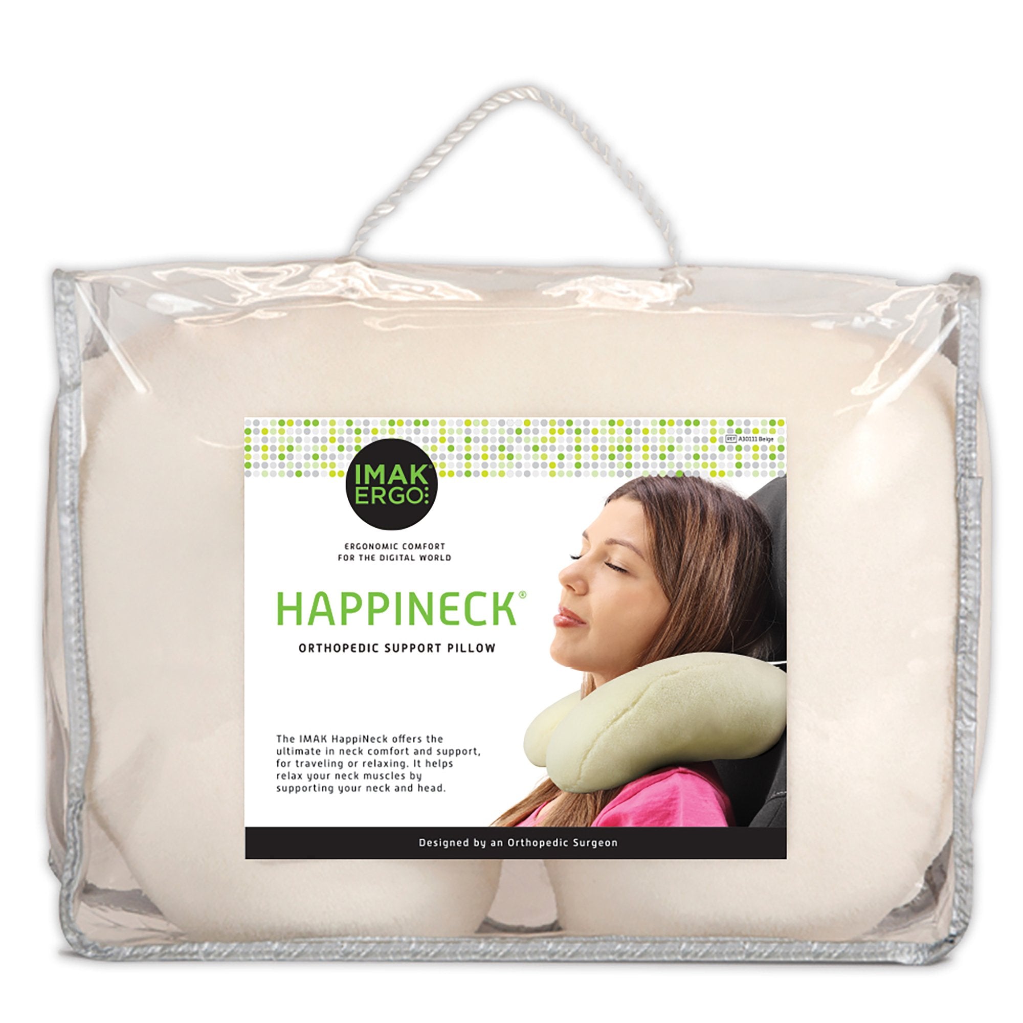 Brownmed - Neck Support Pillow IMAK® HappiNeck™ Beige Reusable [1/EA]