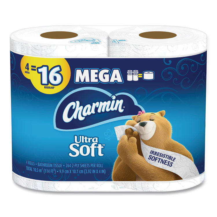 Charmin - Ultra Soft Bathroom Tissue, Septic Safe, 2-Ply, White, 224 Sheets/Roll, 4 Rolls/Pack