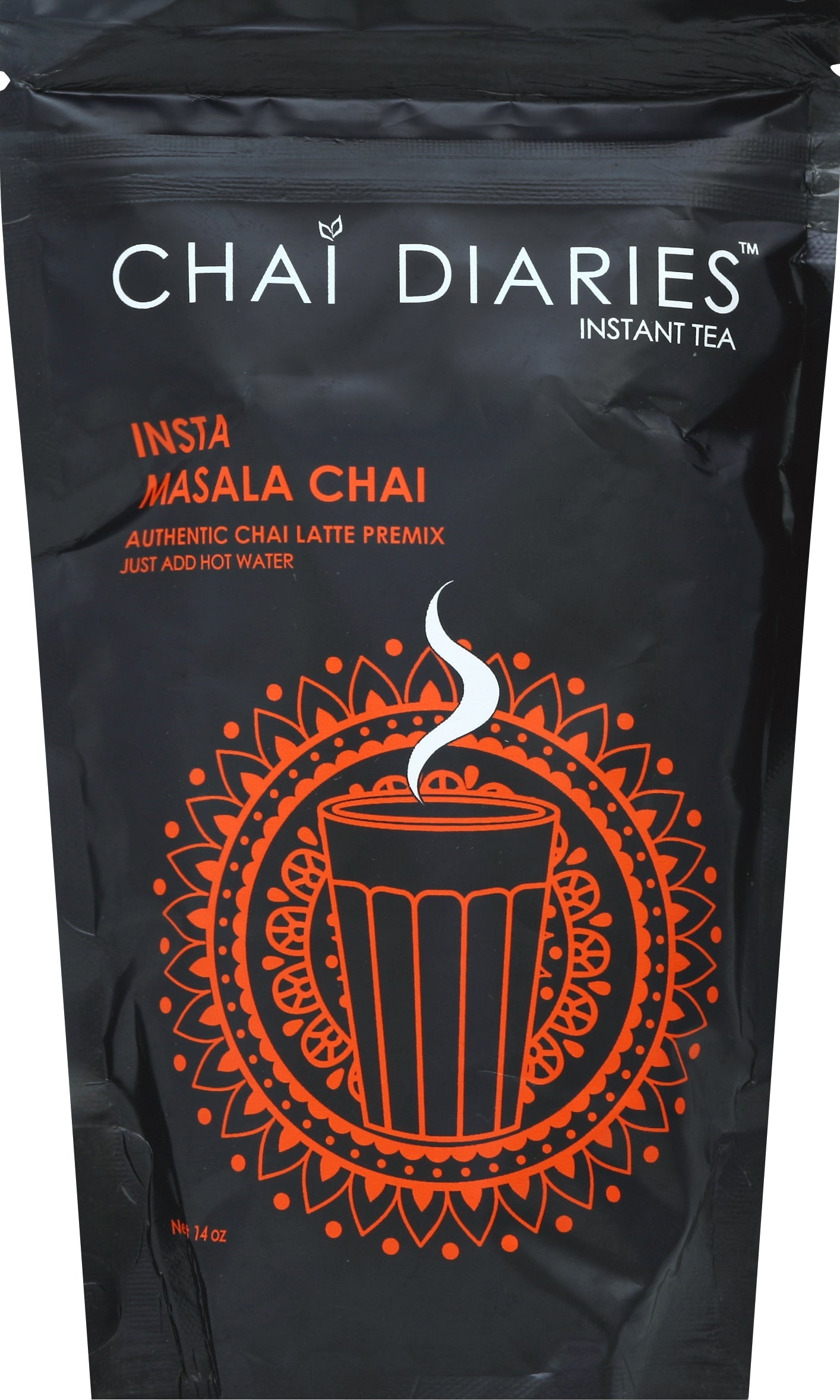 Chai Diaries Instant Tea Insta Masala Chai - Case of 6 - 14 oz