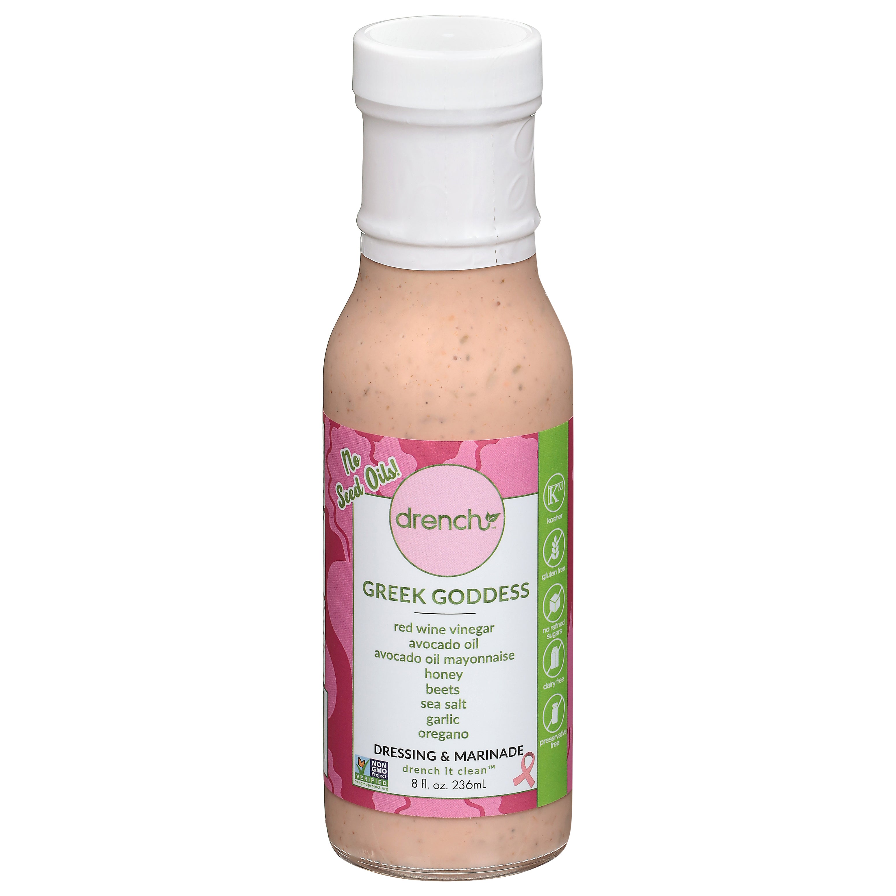 Drench Greek Goddess Dressing & Marinade 8 fl oz - Case of 6