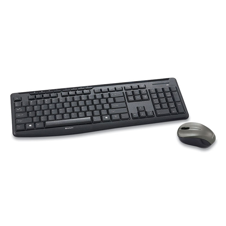 Verbatim - Silent Wireless Mouse and Keyboard, 2.4 GHz Frequency/32.8 ft Wireless Range, Black