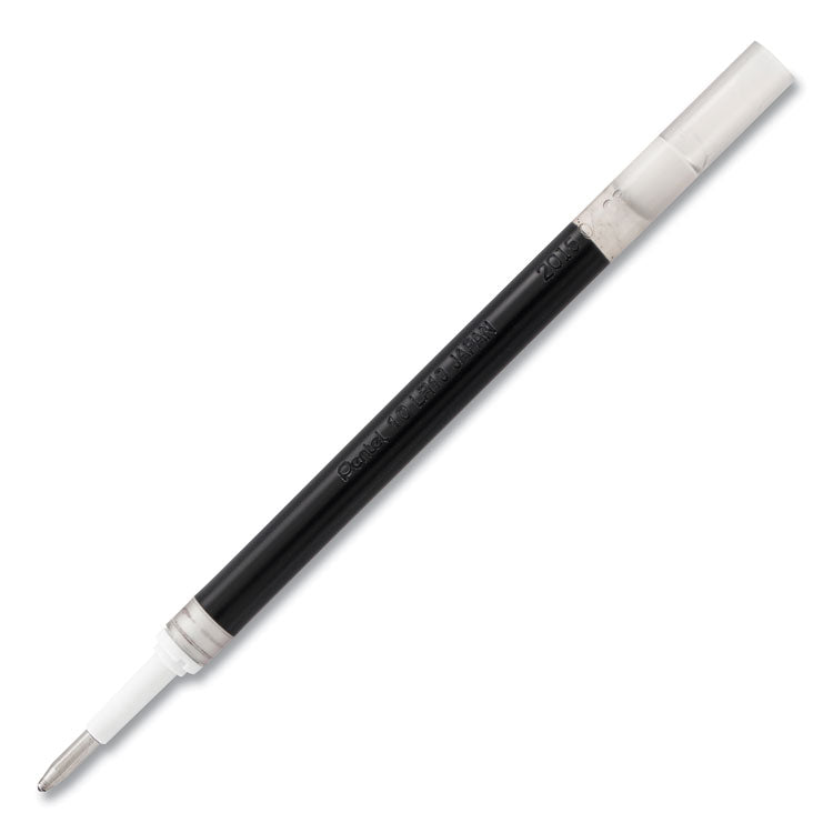 Pentel - Refill for Pentel EnerGel Retractable Liquid Gel Pens, Bold Conical Tip, Black Ink