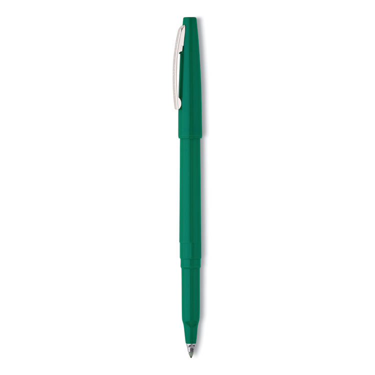 Pentel - Rolling Writer Roller Ball Pen, Stick, Medium 0.8 mm, Green Ink, Green Barrel, Dozen