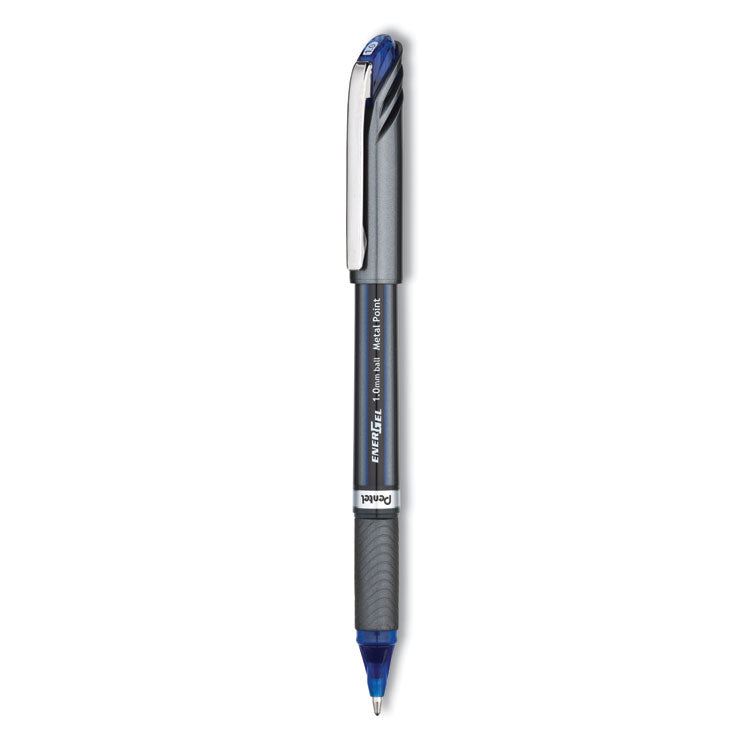 Pentel - EnerGel NV Gel Pen, Stick, Bold 1 mm, Blue Ink, Blue Barrel, Dozen