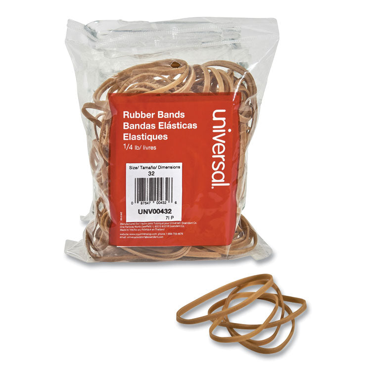 Universal - Rubber Bands, Size 32, 0.04" Gauge, Beige, 4 oz Box, 205/Pack