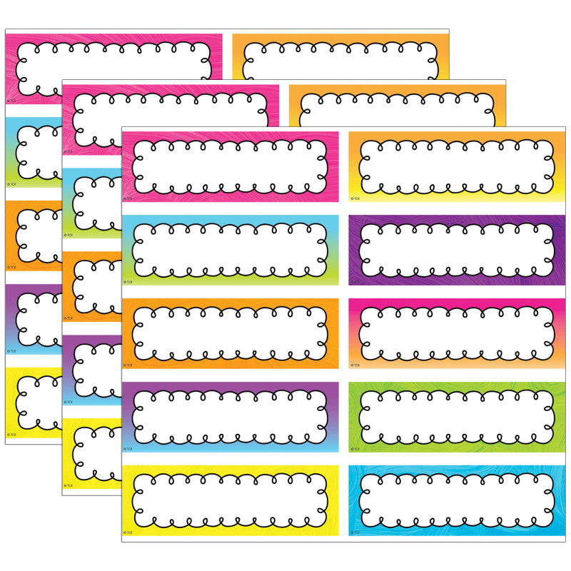 TEACHER CREATED RESOURCES - Brights 4Ever Labels Magnetic Accents, 20 Per Pack, 3 Packs