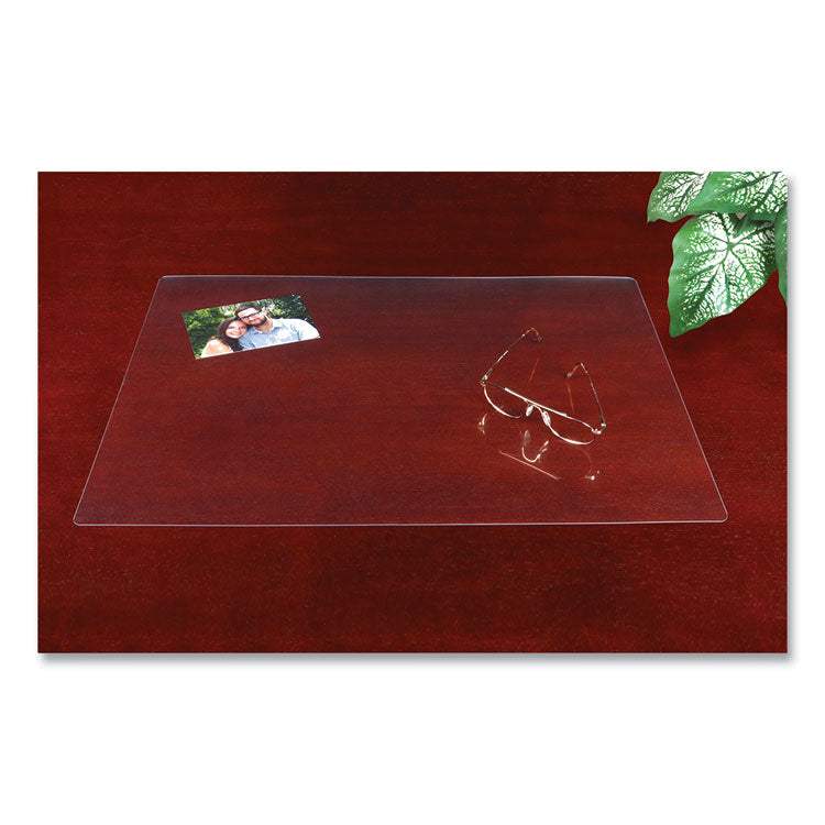 Artistic - Eco-Clear Desk Pad with Antimicrobial Protection, 17 x 22, Clear