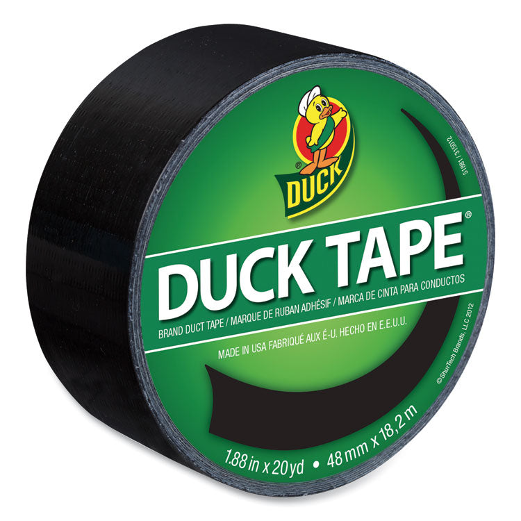 Duck - Colored Duct Tape, 3" Core, 1.88" x 20 yds, Black