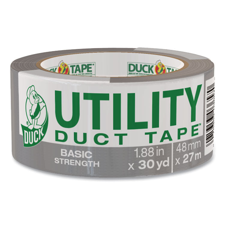 Duck - Basic Strength Duct Tape, 3" Core, 1.88" x 30 yds, Silver
