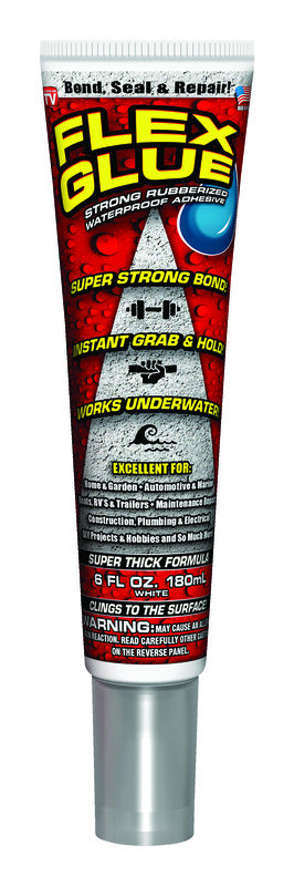 FLEX SEAL FAMILY OF PRODUCTS - Flex Seal Family of Products FLEX GLUE White Rubberized Waterproof Adhesive 6 oz