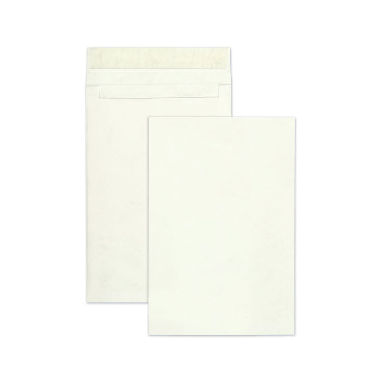 Survivor - 14 lb Tyvek Open End Expansion Mailer Value Pack, #15 1/2, Flip-Stik Flap, Redi-Strip Closure, 12 x 16, White, 100/Carton