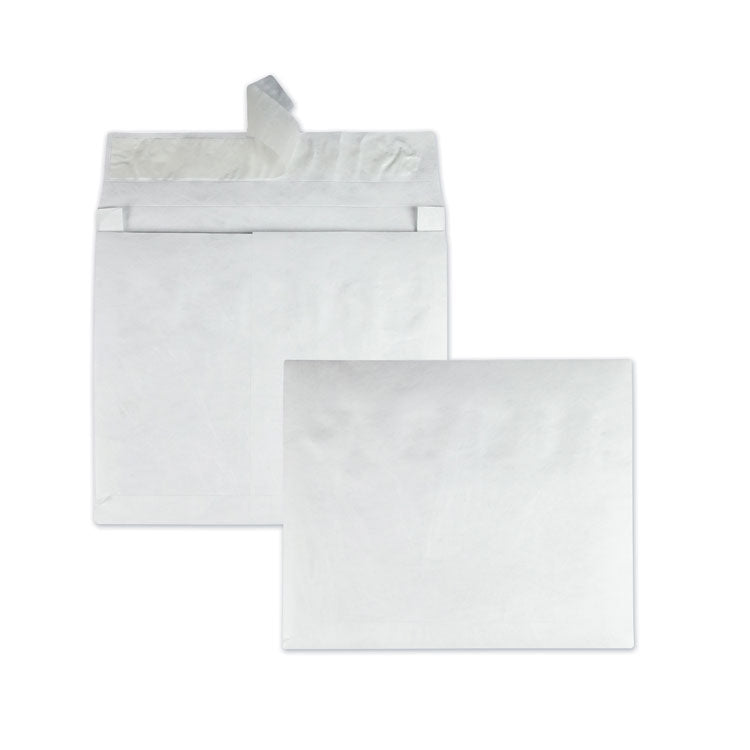 Survivor - Lightweight 14 lb Tyvek Open End Expansion Mailers, #15 1/2, Square Flap, Redi-Strip Adhesive Closure, 12 x 16, White, 100/CT