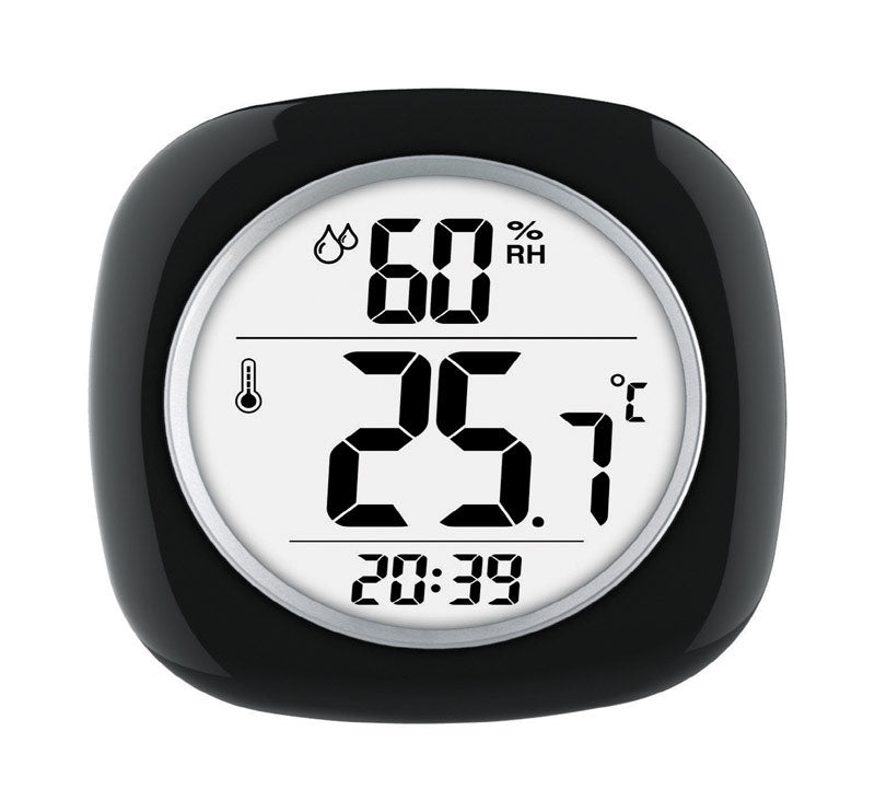 TAYLOR - Taylor Hygrometer/Temperature/Time Digital Thermometer Plastic Black 4.75 in.
