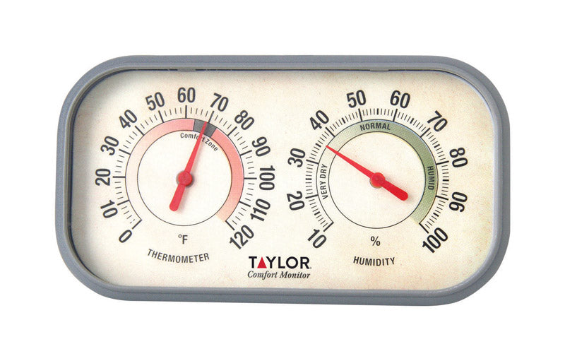TAYLOR - Taylor Comfort Monitor Humidity Meter/Thermometer Plastic 5.91 in.