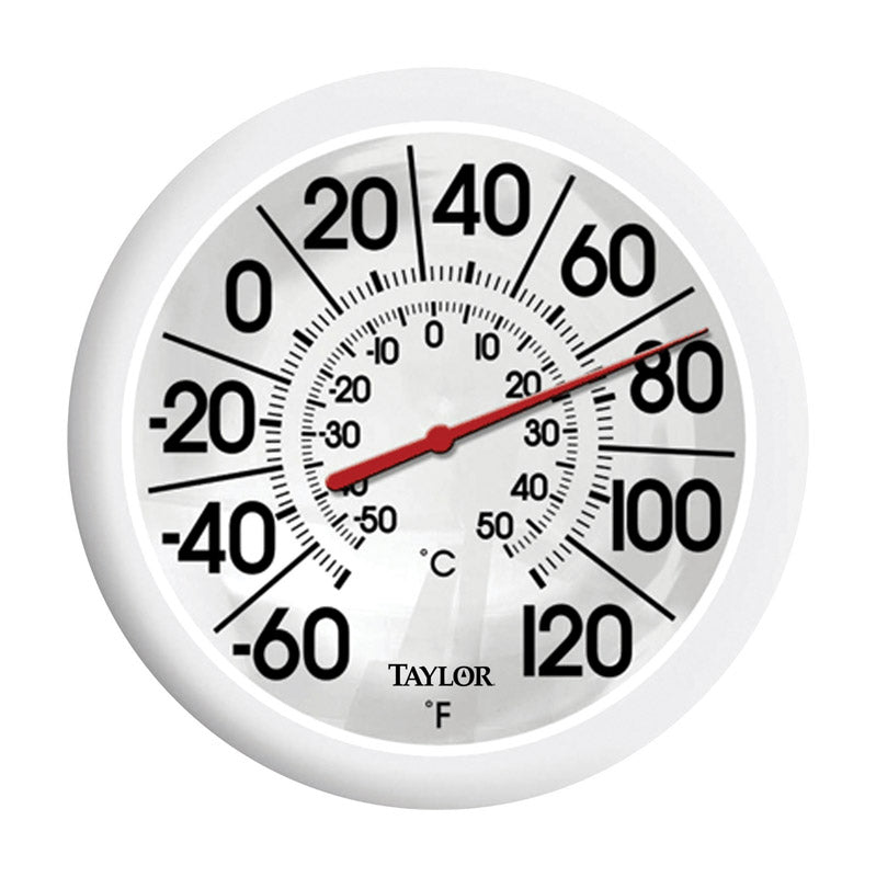 TAYLOR - Taylor Dial Thermometer Plastic White 8.5 in.