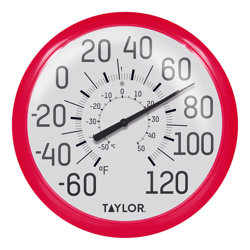 TAYLOR - Taylor Dial Thermometer Plastic Red 13.25 in.