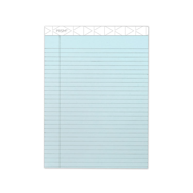 TOPS - Prism + Colored Writing Pads, Wide/Legal Rule, 50 Pastel Blue 8.5 x 11.75 Sheets, 12/Pack