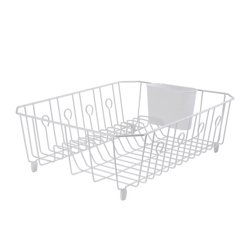 RUBBERMAID - Rubbermaid 17.6 in. L X 13.8 in. W X 5.9 in. H White Steel Dish Drainer