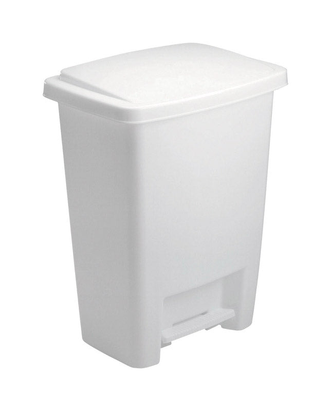 RUBBERMAID - Rubbermaid 8.25 gal White Plastic Step On Wastebasket - Case of 6