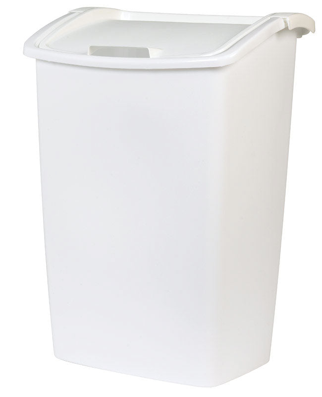 RUBBERMAID - Rubbermaid 11.25 gal White Plastic Swing Out Wastebasket - Case of 6