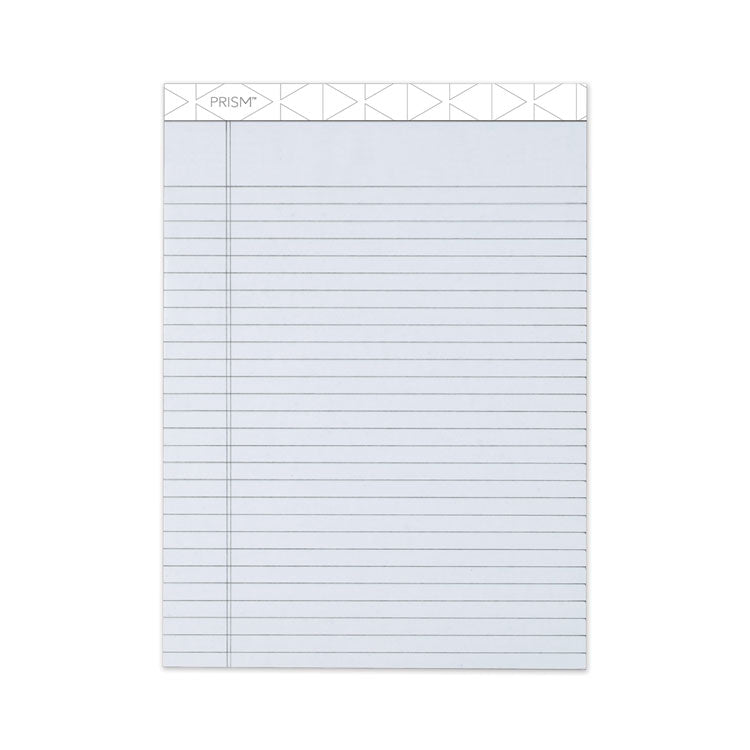 TOPS - Prism + Colored Writing Pads, Wide/Legal Rule, 50 Pastel Gray 8.5 x 11.75 Sheets, 12/Pack