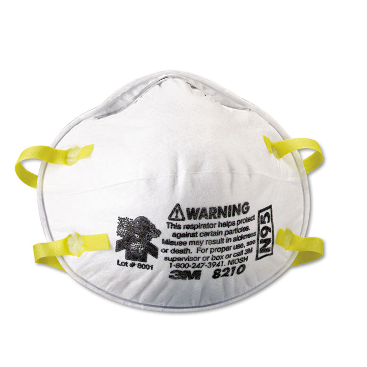 3M - Lightweight Particulate Respirator 8210, N95, 20/Box