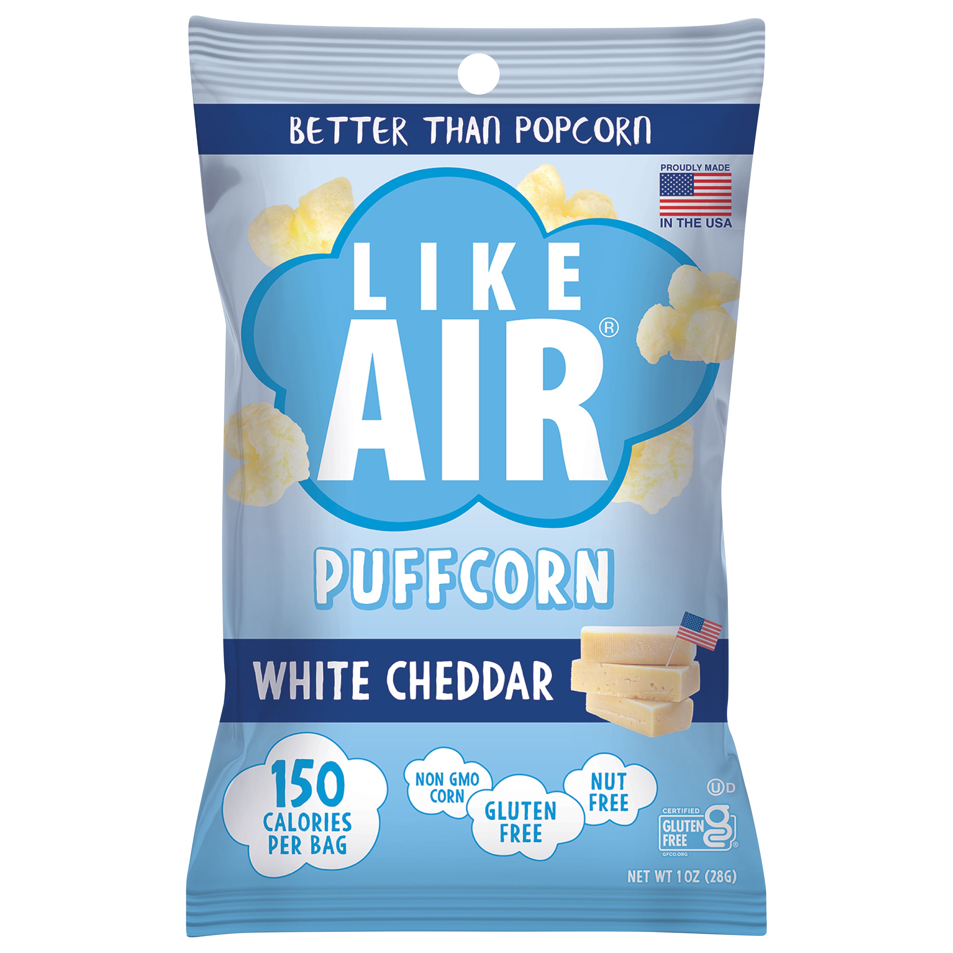 Like Air Puffcorn, White Cheddar 1 OZ - Case of 8