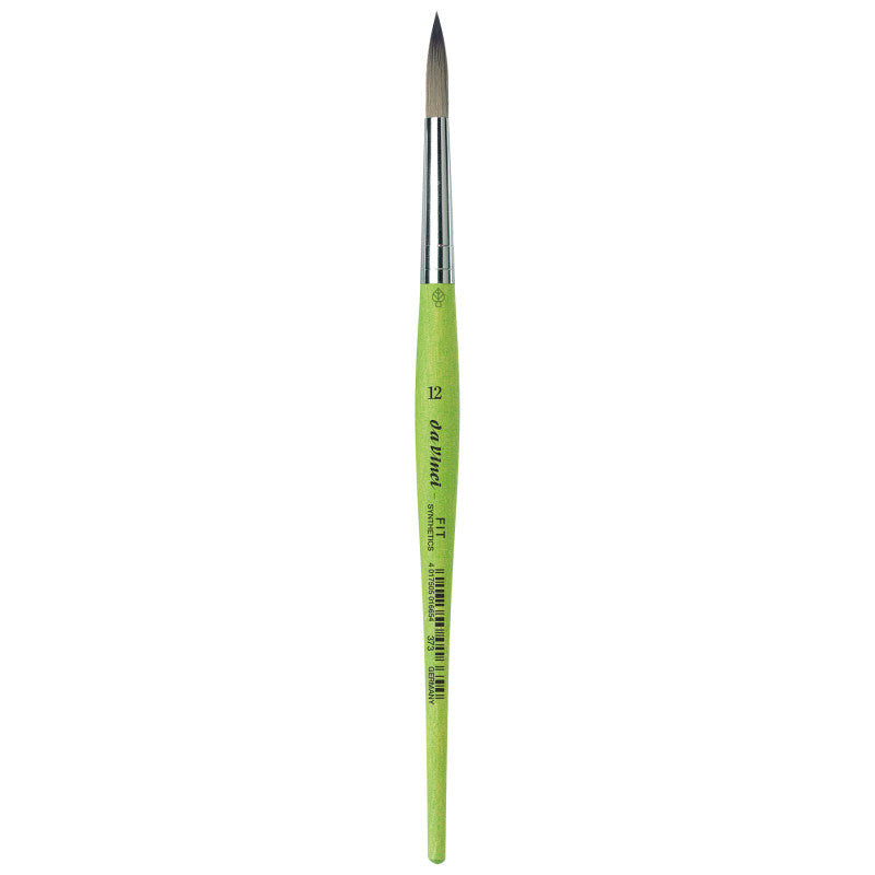FIT Synthetics Student Brush, Synthetic, Acrylic & Tempera, Round, Series 373, Size 12