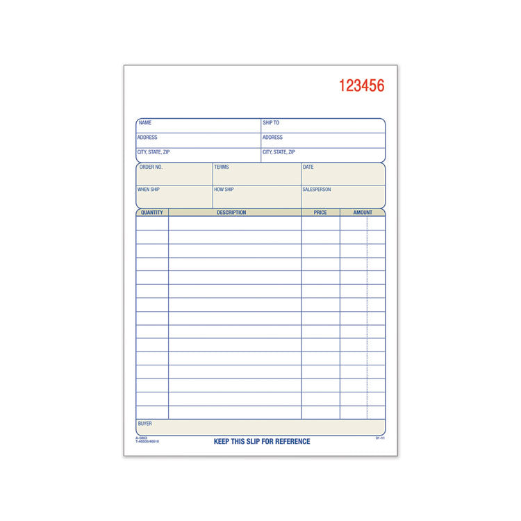 TOPS - Sales Order Book, Two-Part Carbonless, 7.94 x 5.56, 50 Forms Total
