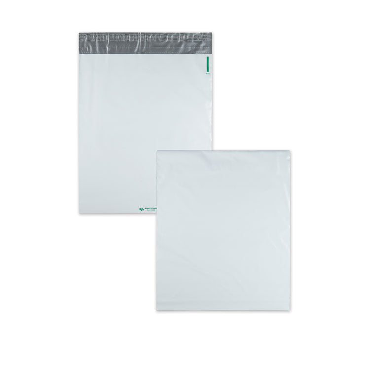 Quality Park - Redi-Strip Poly Expansion Mailer, #5 1/4, Square Flap, Redi-Strip Adhesive Closure, 13 x 16, White, 100/Carton