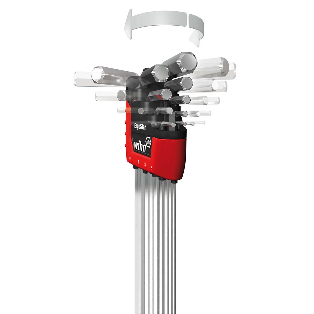 Wiha ErgoStar SAE/Metric Ball Hex L-Key Set (22 Piece Set)